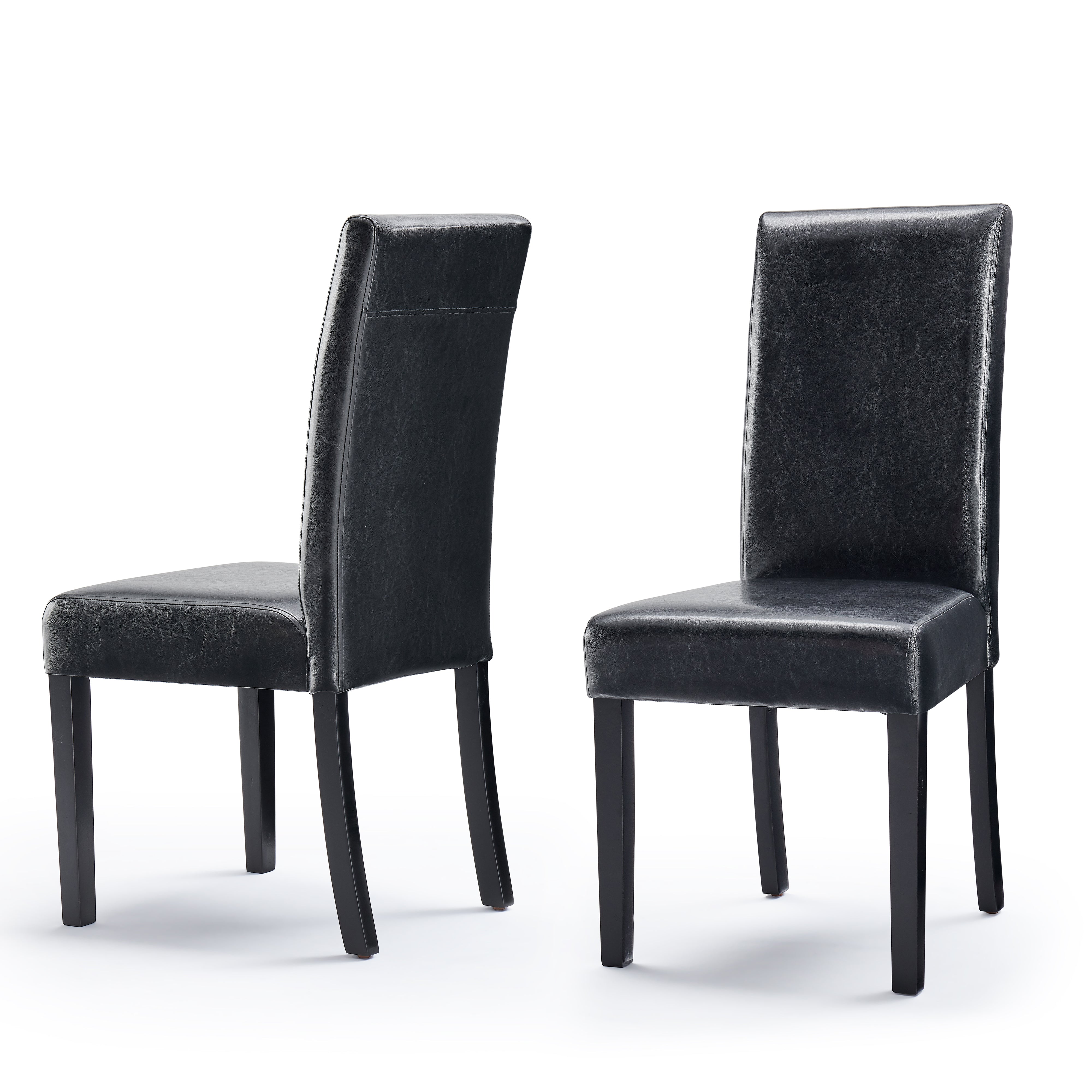 Villa Faux Leather Dining Chairs (Set of 2)