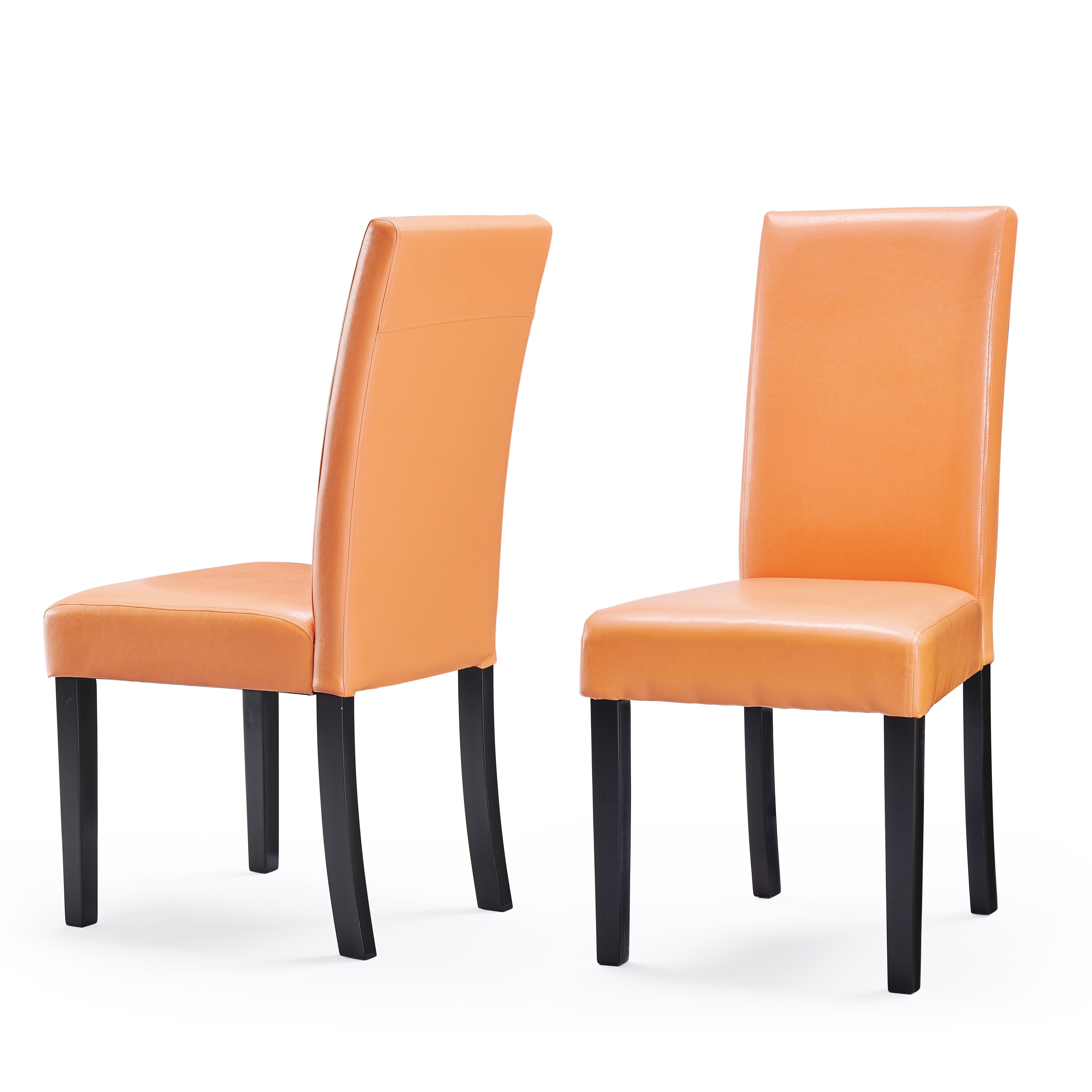 Villa Faux Leather Dining Chairs (Set of 2)