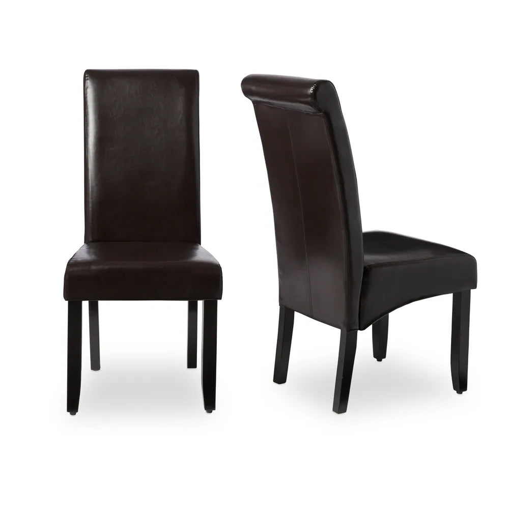 Milan Faux Leather Dining Chairs (Set of 2)