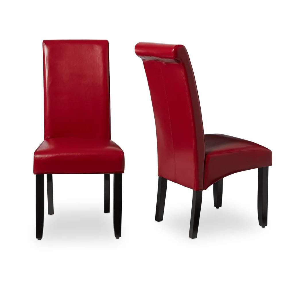 Milan Faux Leather Dining Chairs (Set of 2)