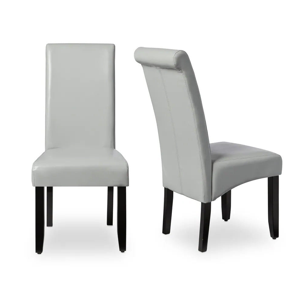 Milan Faux Leather Dining Chairs (Set of 2)