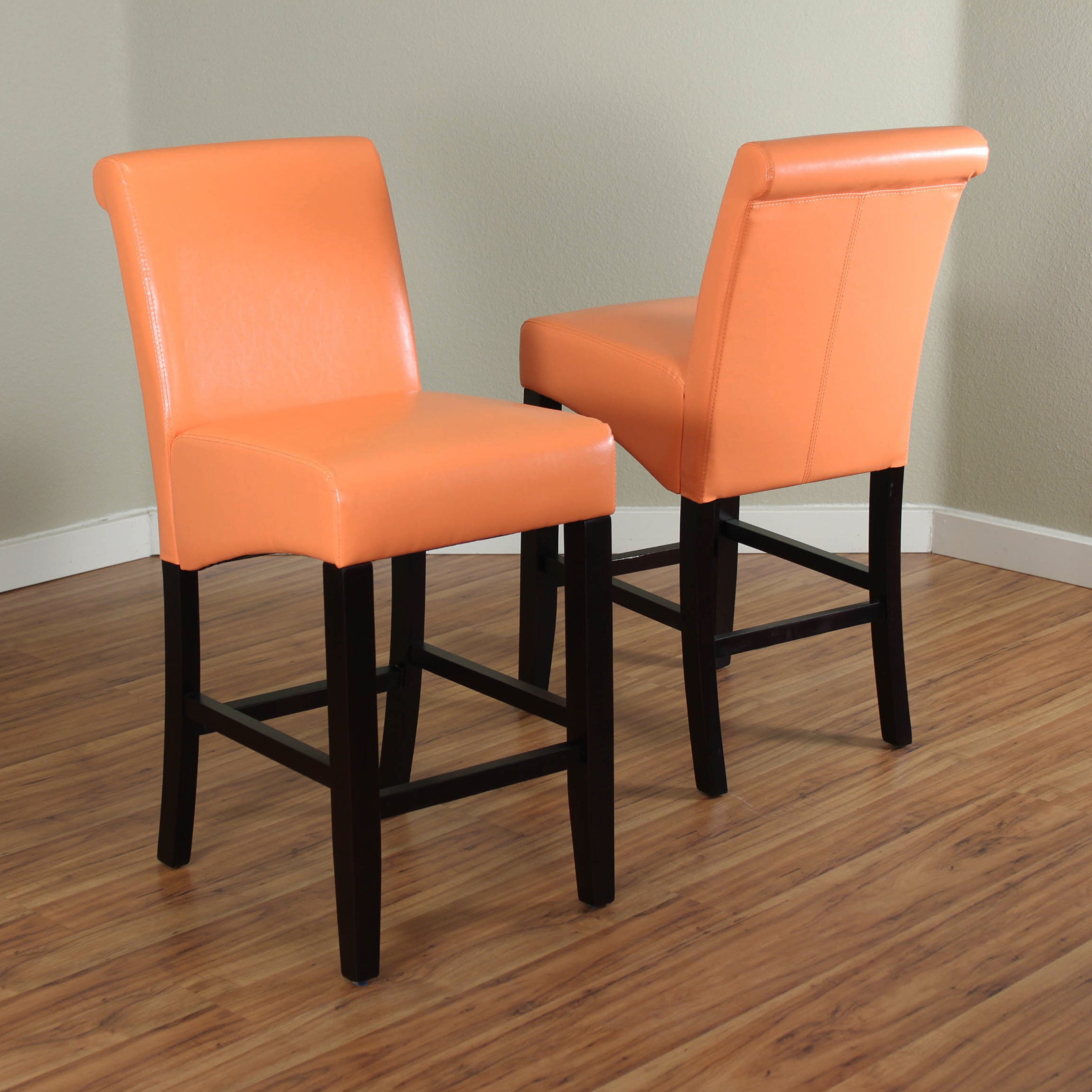 Milan Faux Leather Counter Stools (Set of 2)