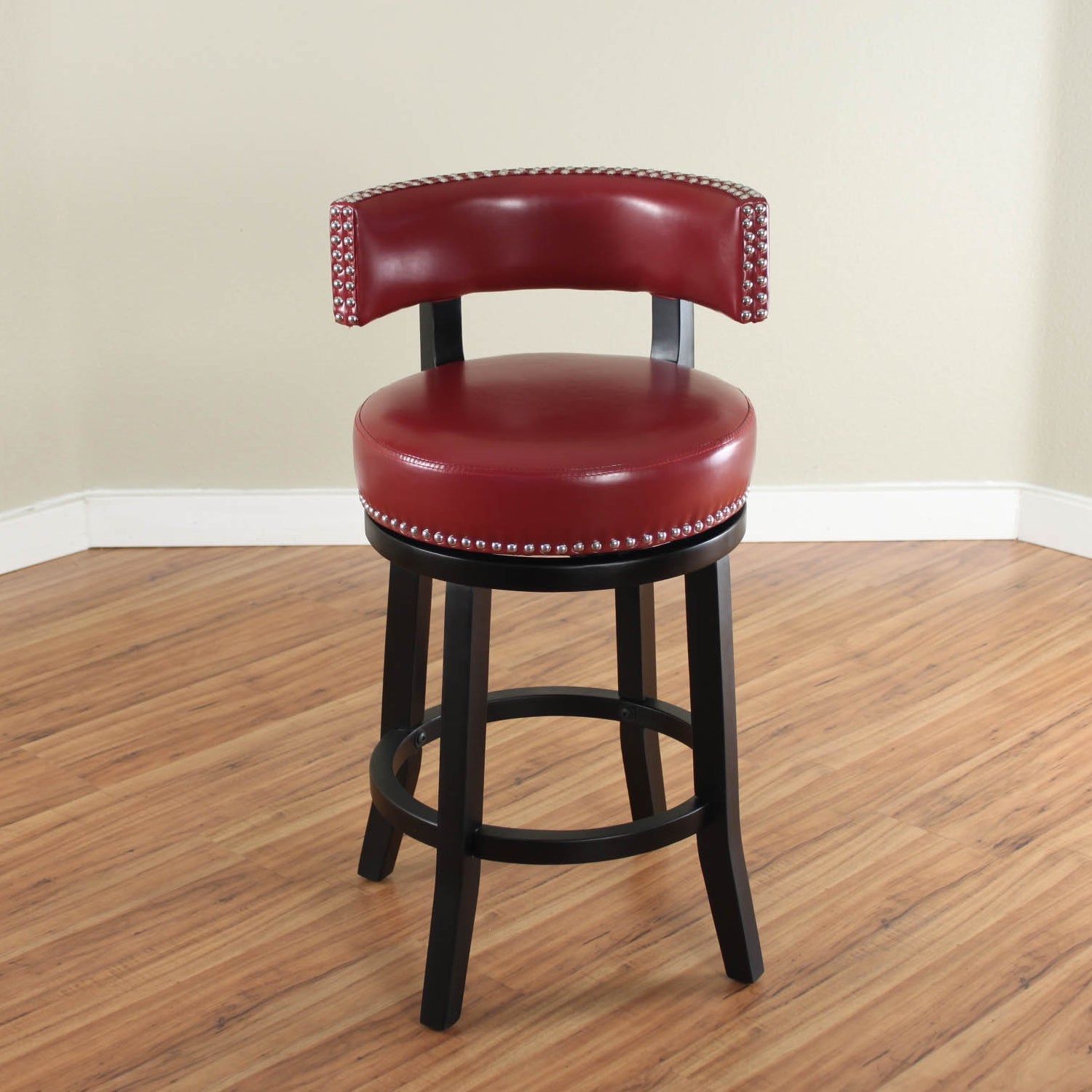 Mossoro Swivel Leather Counter Stool