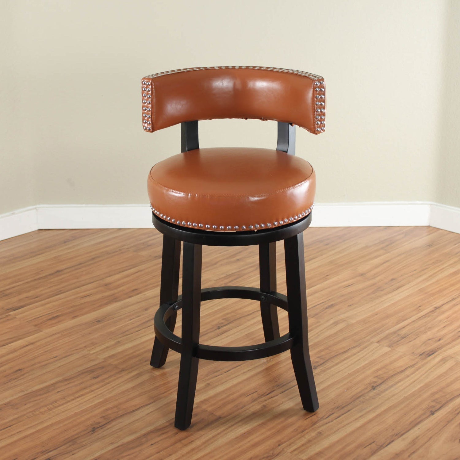 Mossoro Swivel Leather Counter Stool