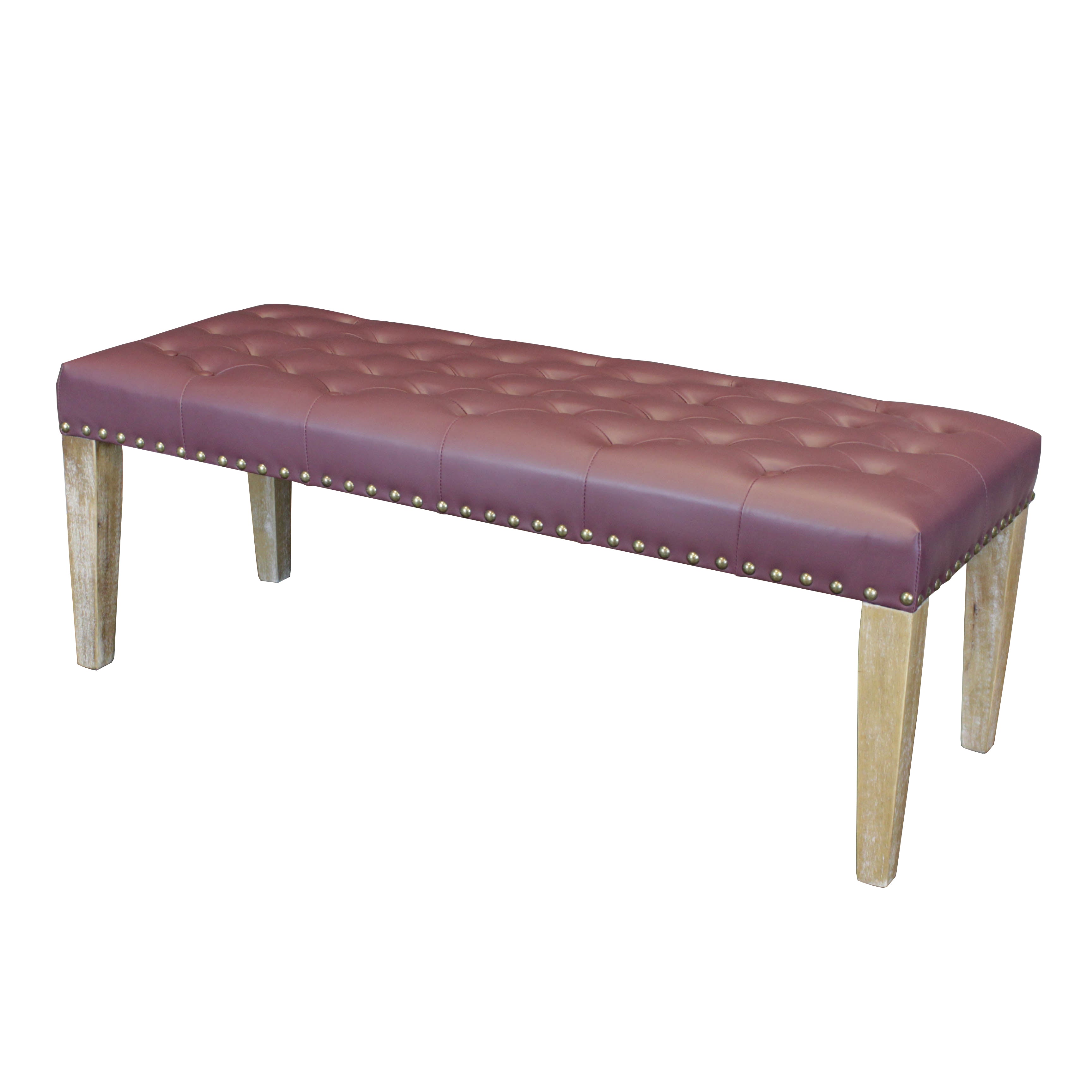 Tiva Faux Leather Bench