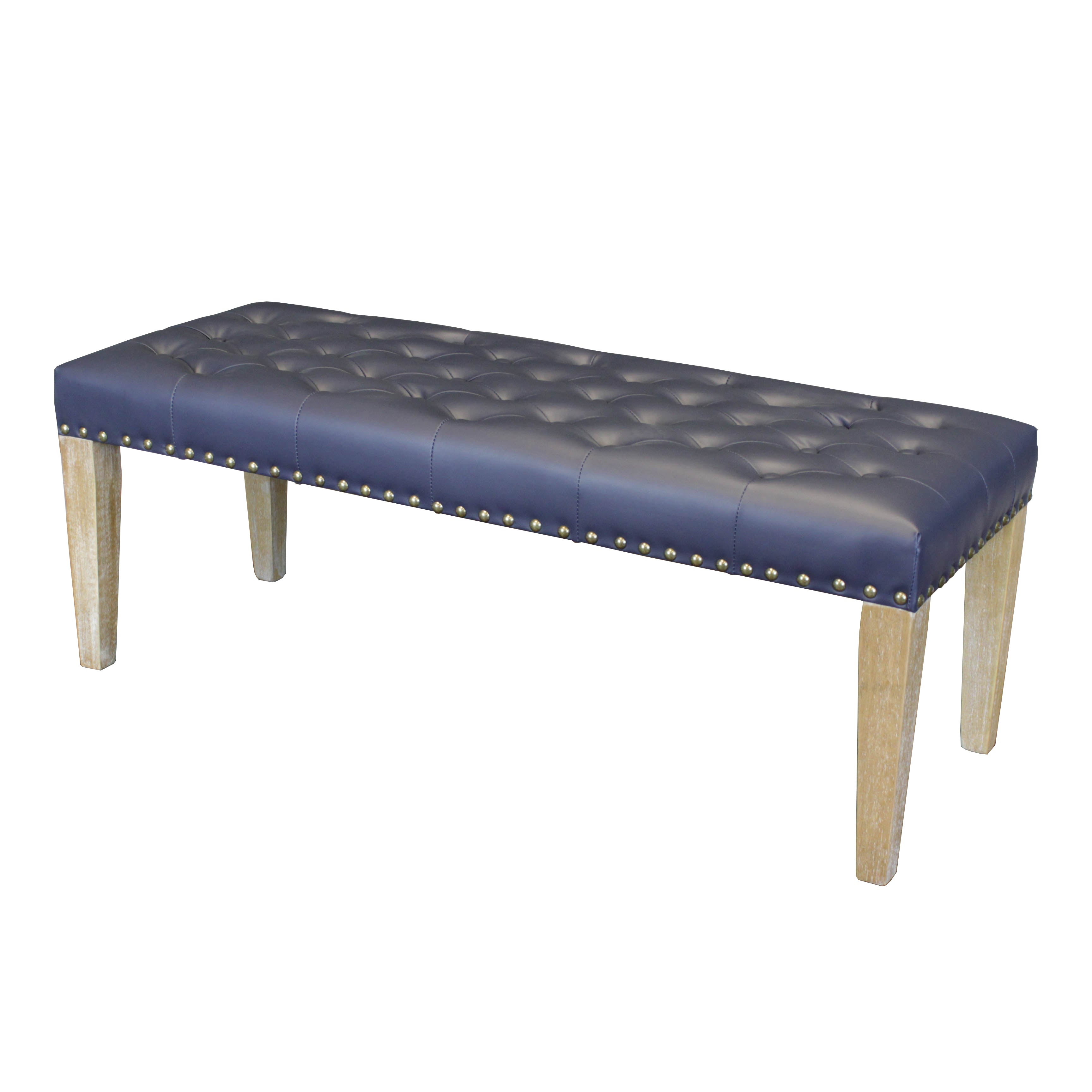 Tiva Faux Leather Bench