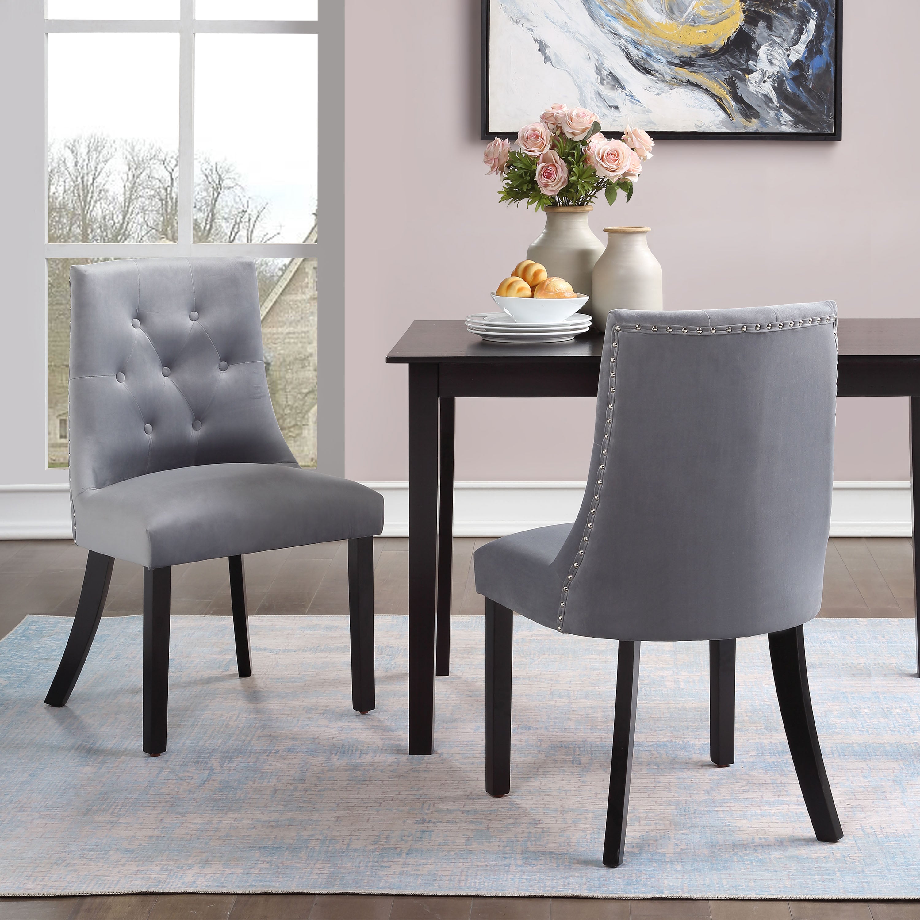 Bellcrest Velvet Dining Chairs