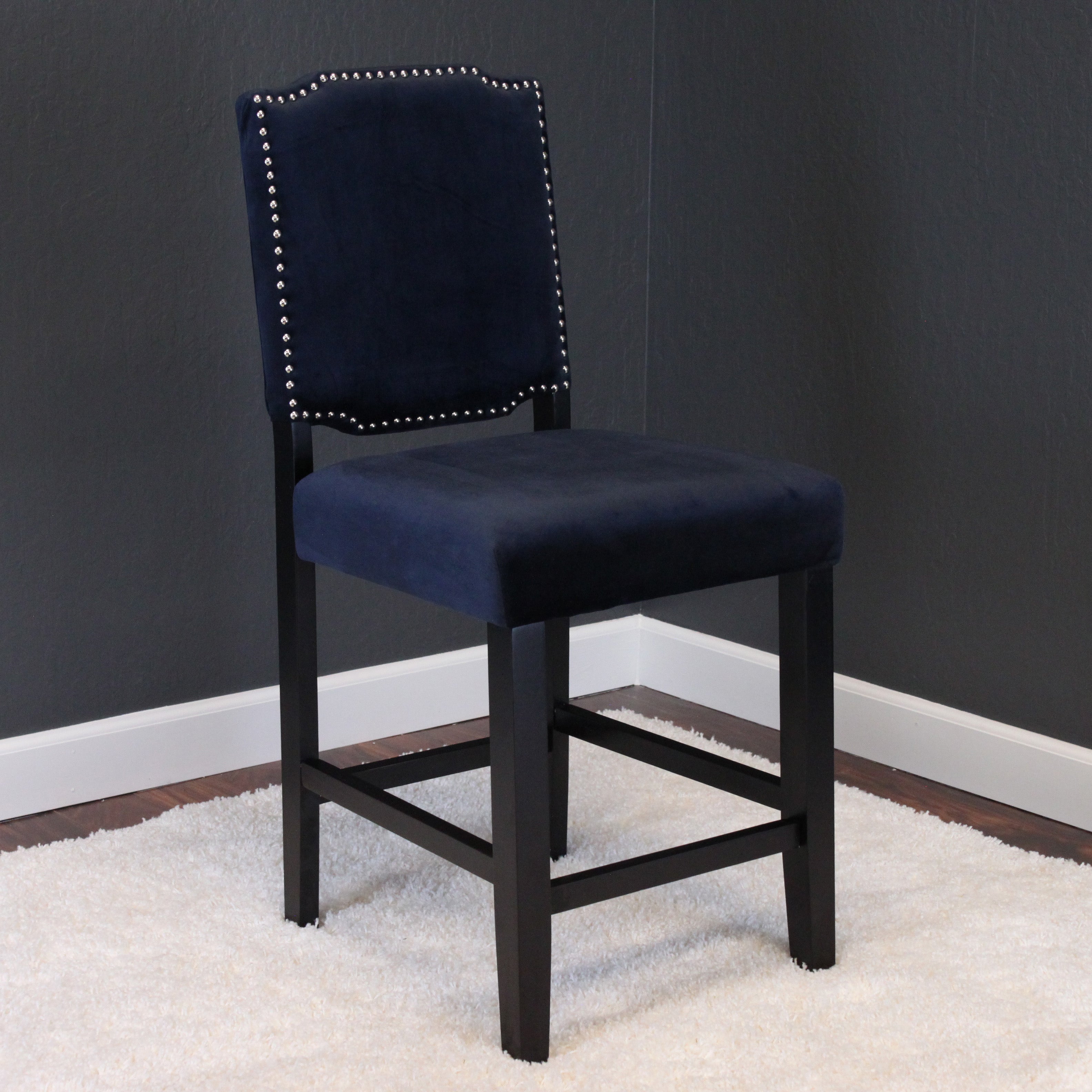 Ellica Velvet Counter Chairs (Set of 2)