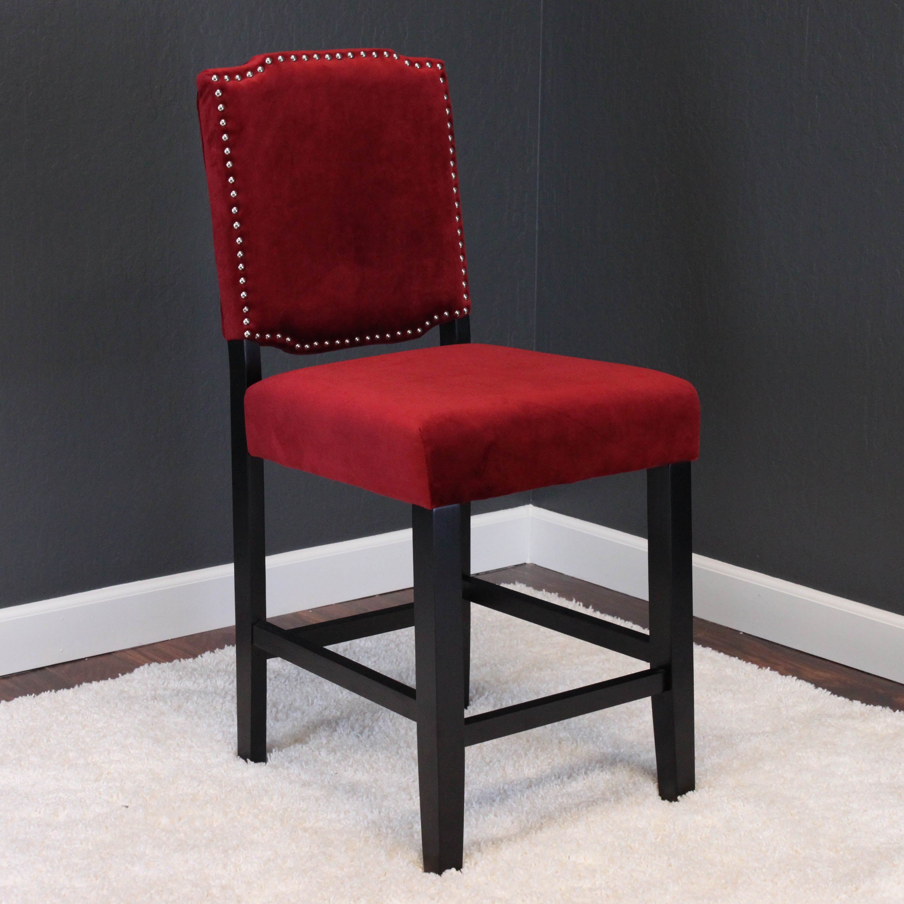 Ellica Velvet Counter Chairs (Set of 2)