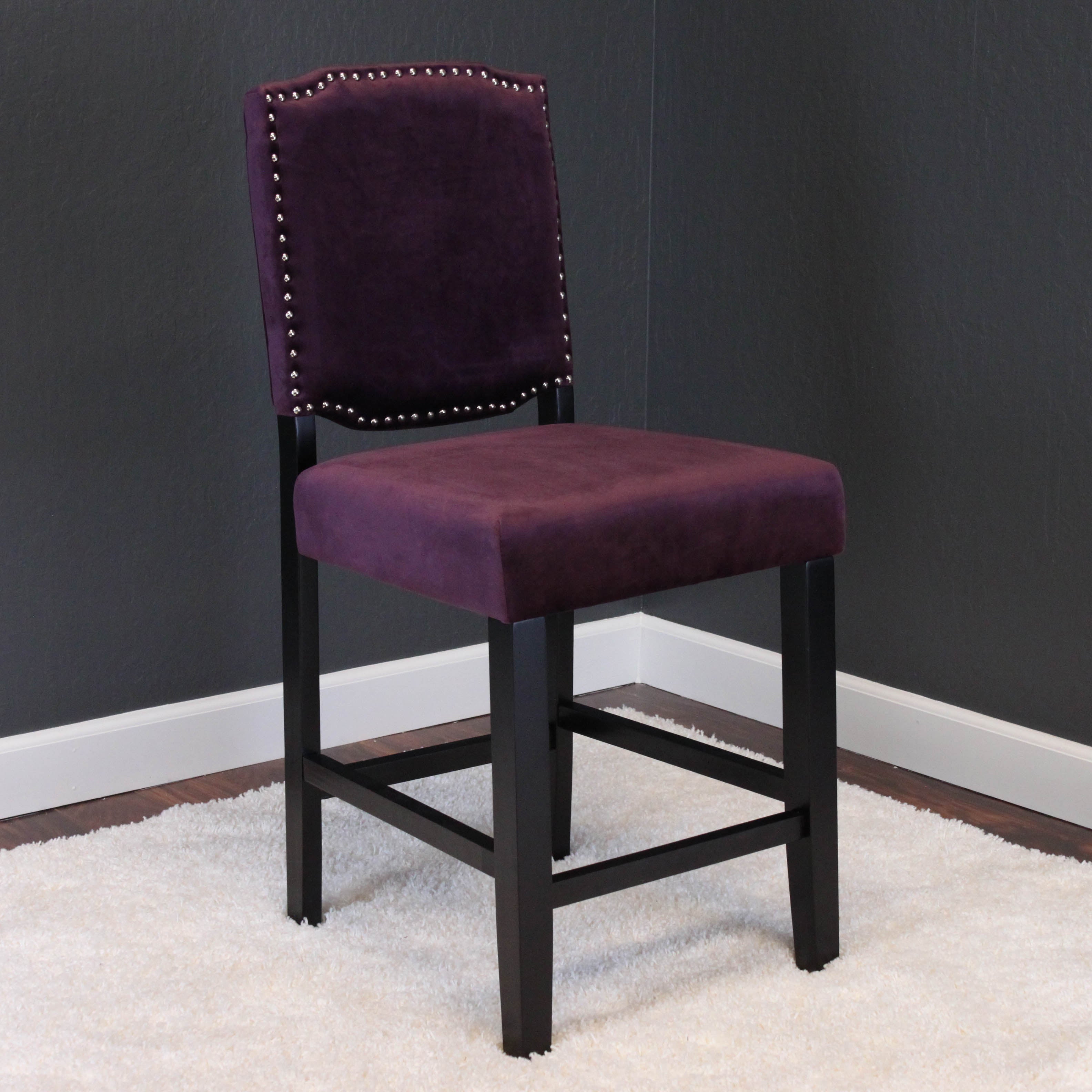 Ellica Velvet Counter Chairs (Set of 2)