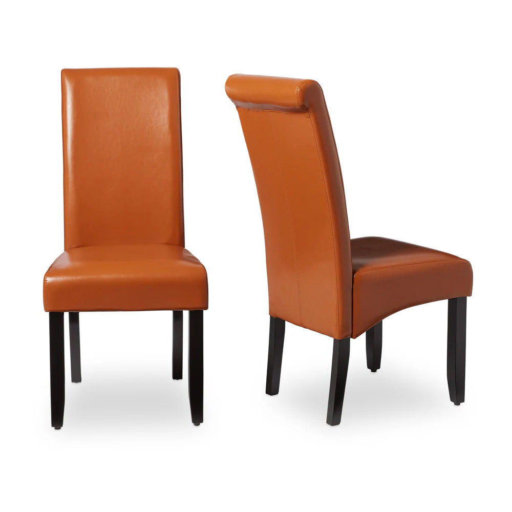 Milan Faux Leather Dining Chairs (Set of 2)