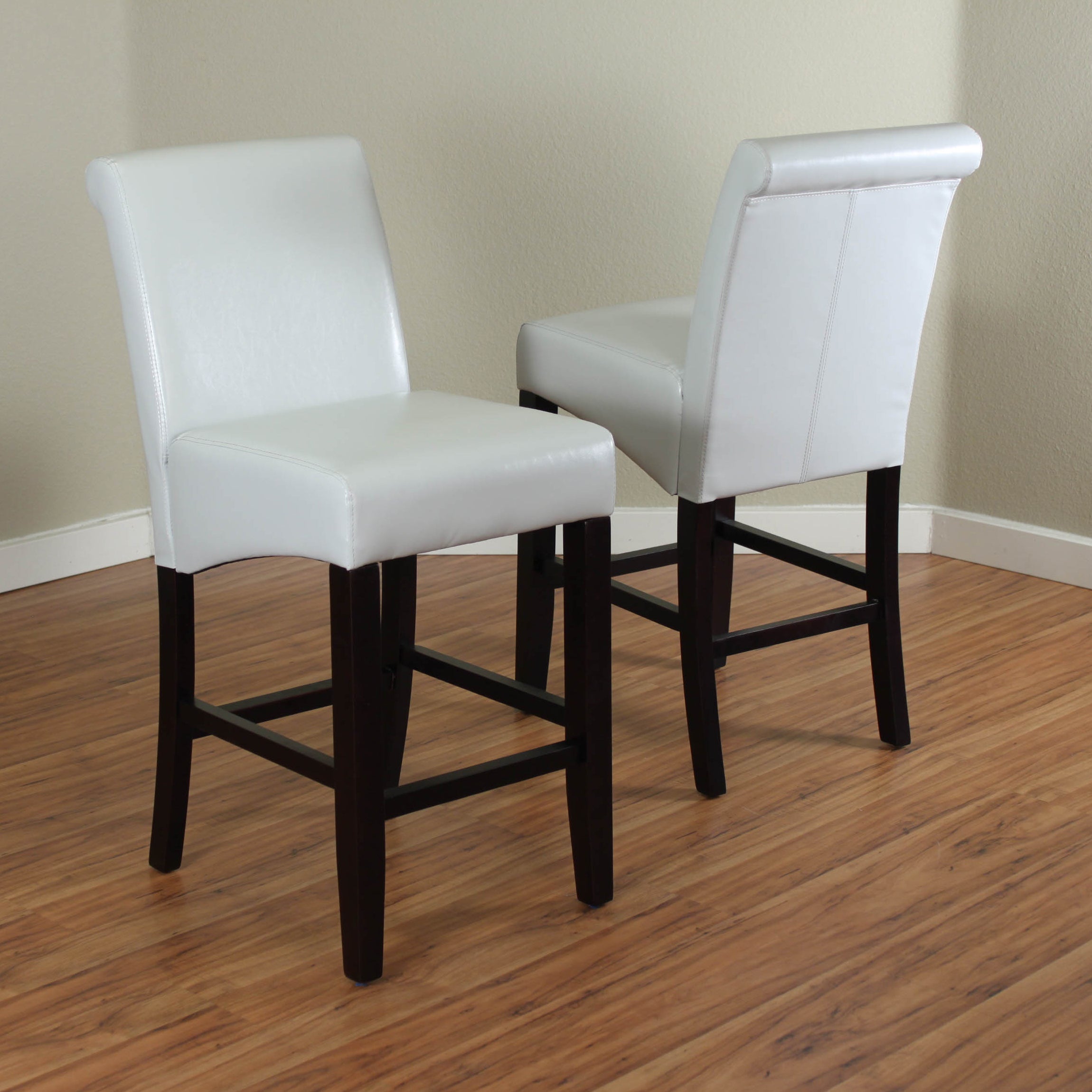 Milan Faux Leather Counter Stools (Set of 2)