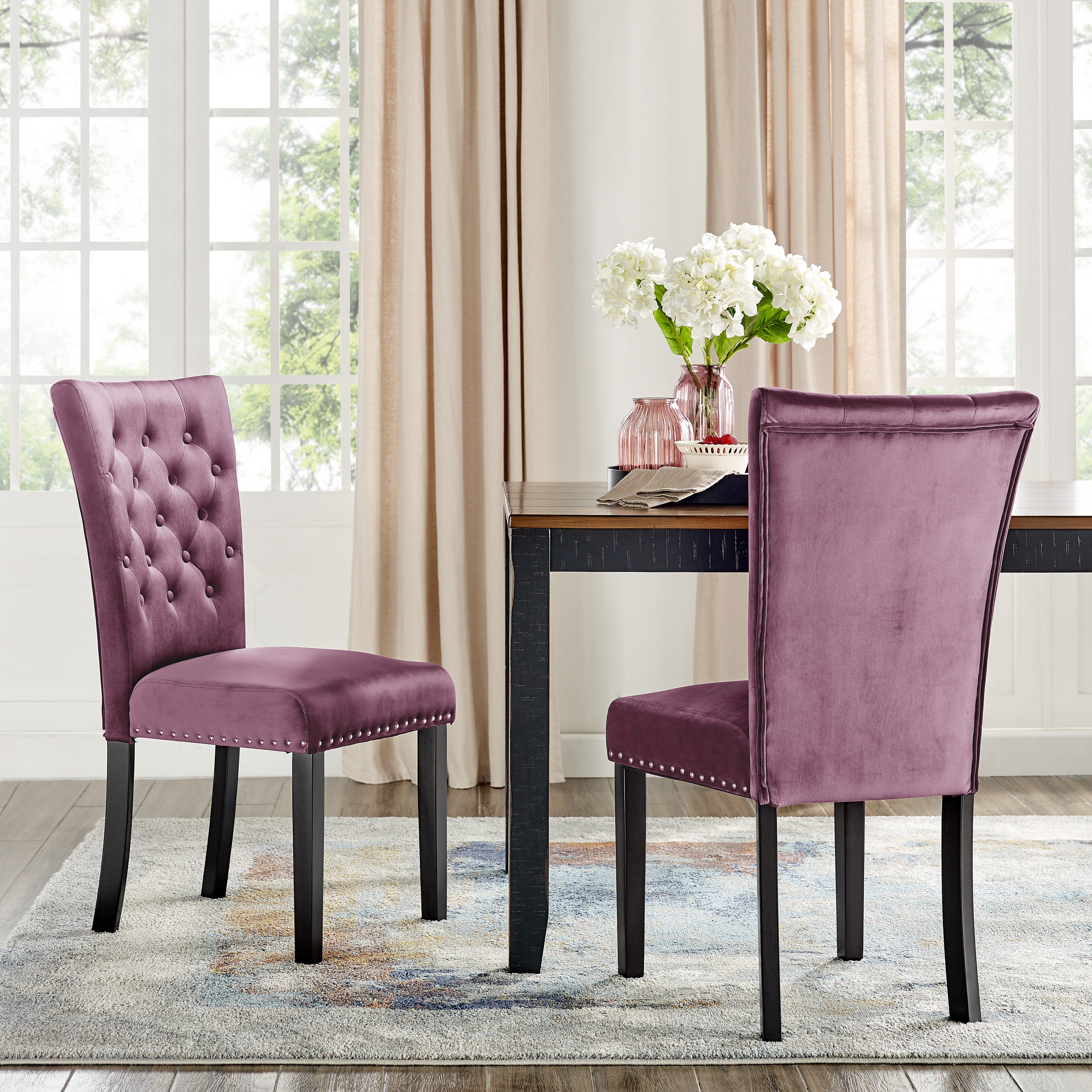 Markelo Velvet Dining Chairs (Set of 2)