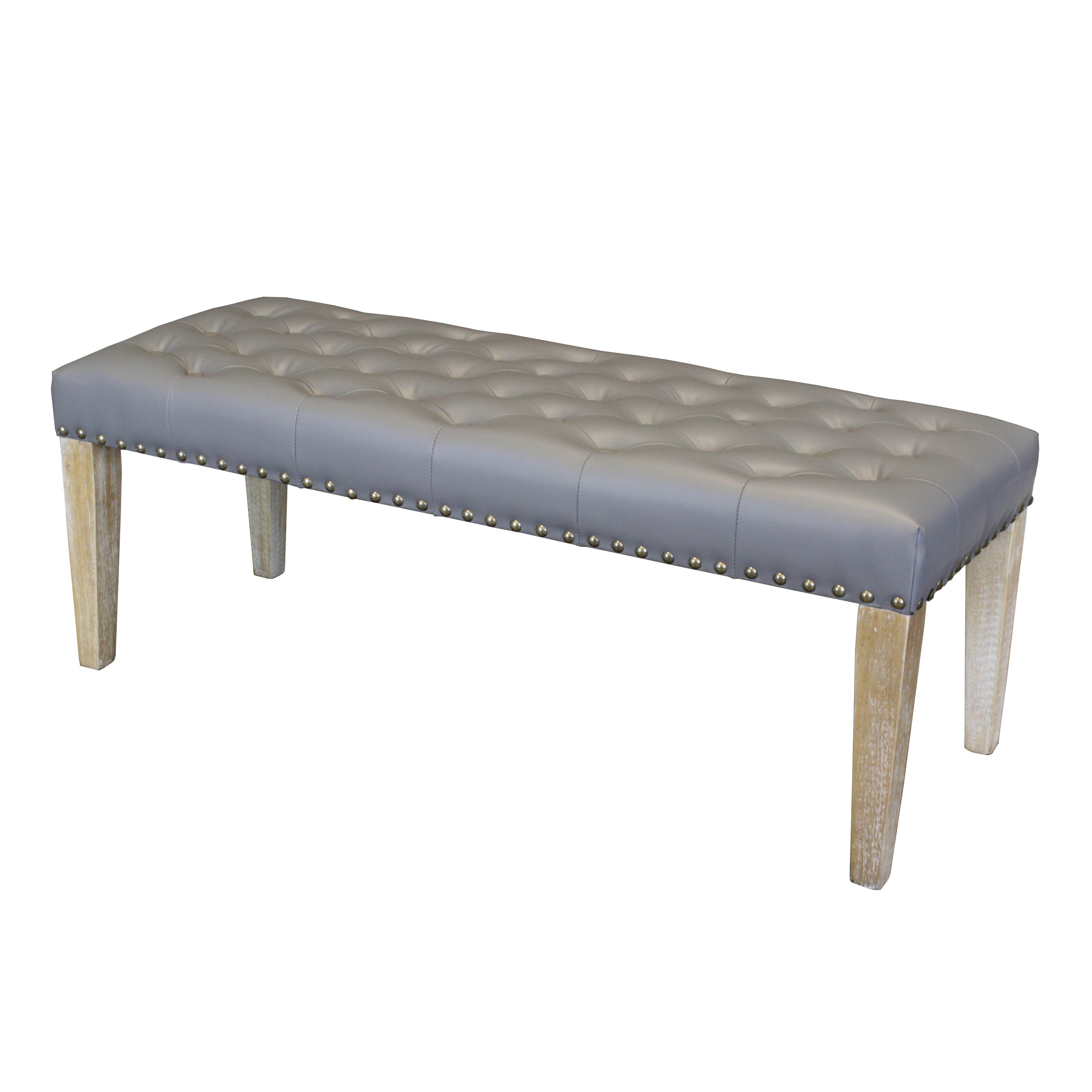 Tiva Faux Leather Bench