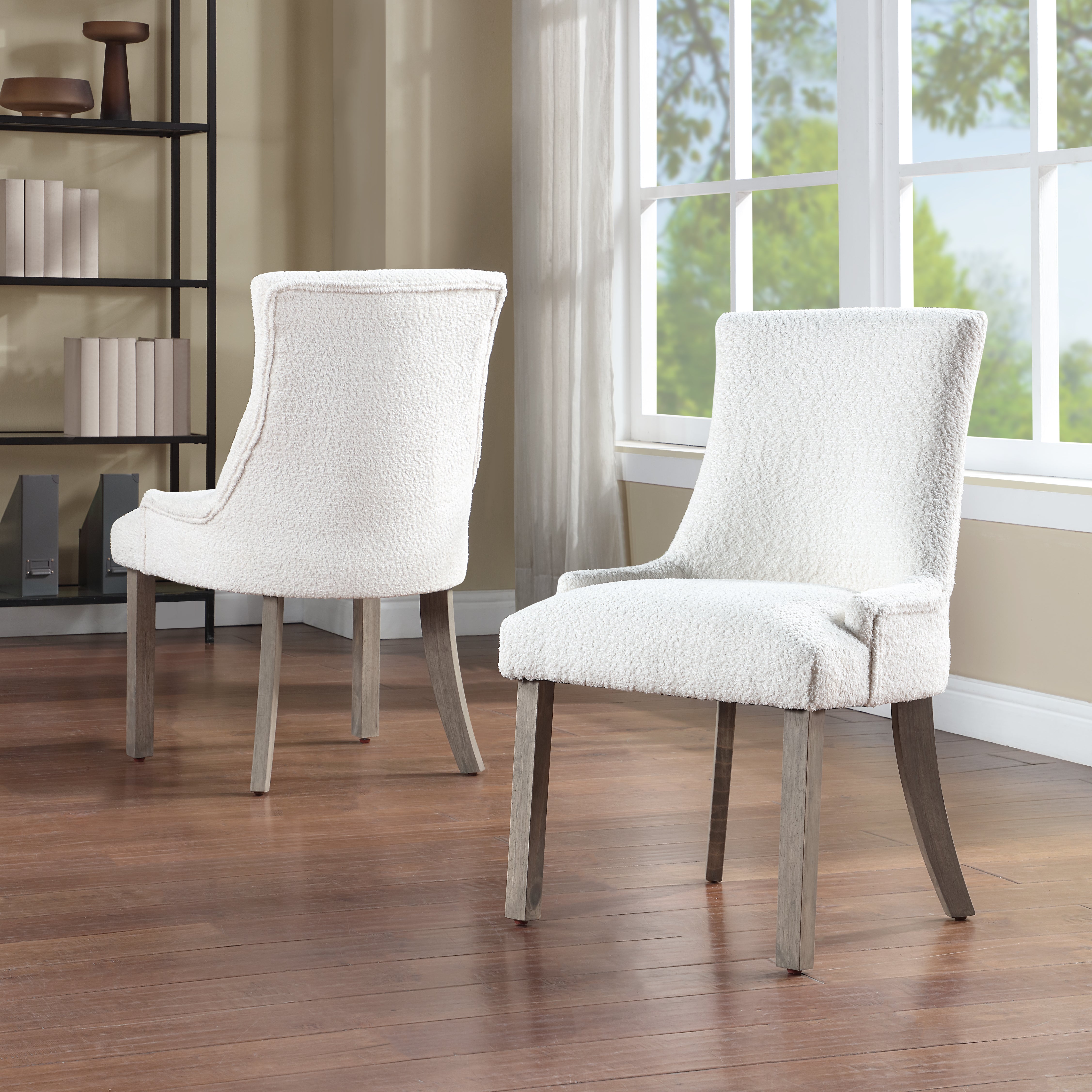 Lemele Boucle Dining Chairs (Set of 2)