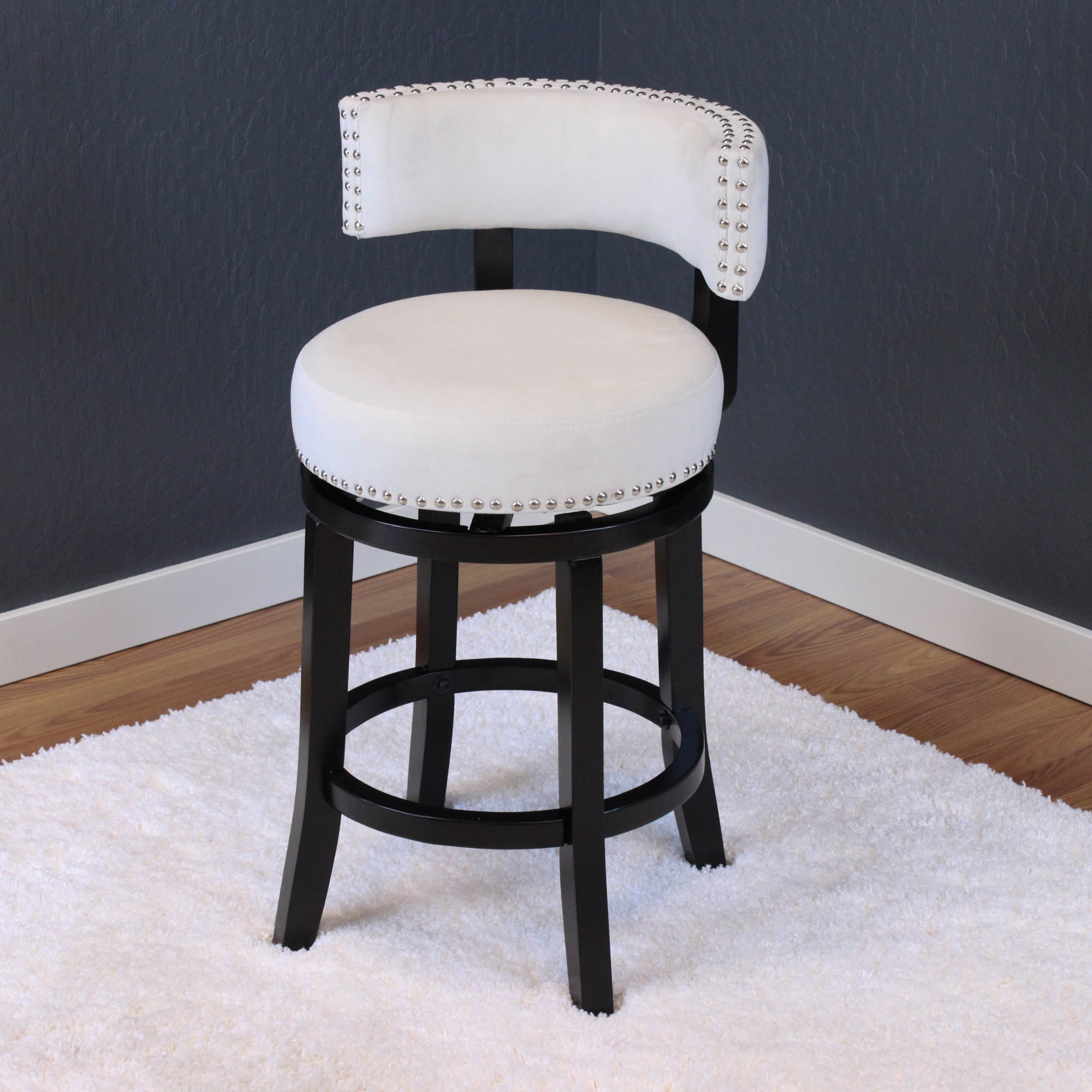 Mossoro Velvet Swivel Counter Chair