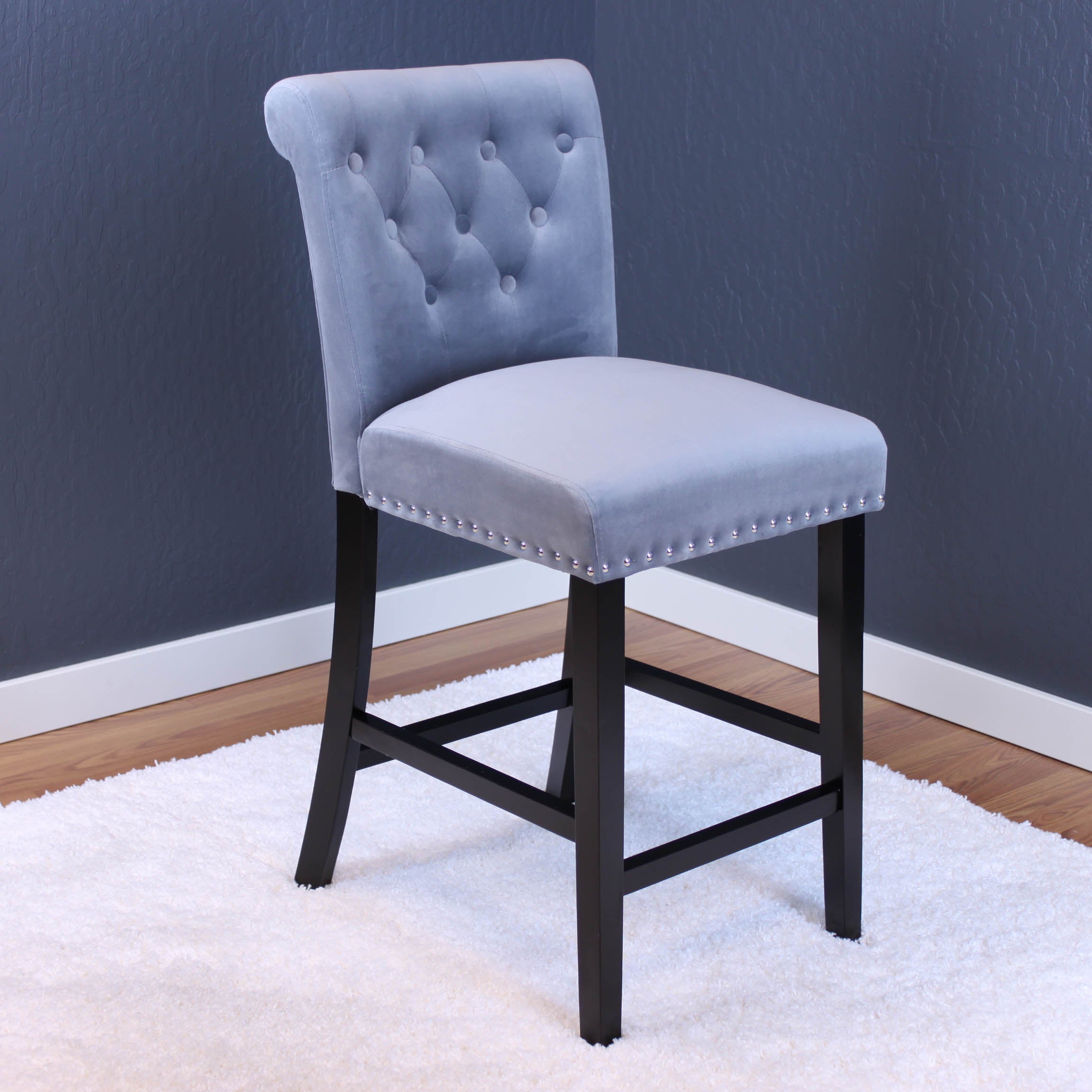 Markelo Velvet Counter Chairs (Set of 2)