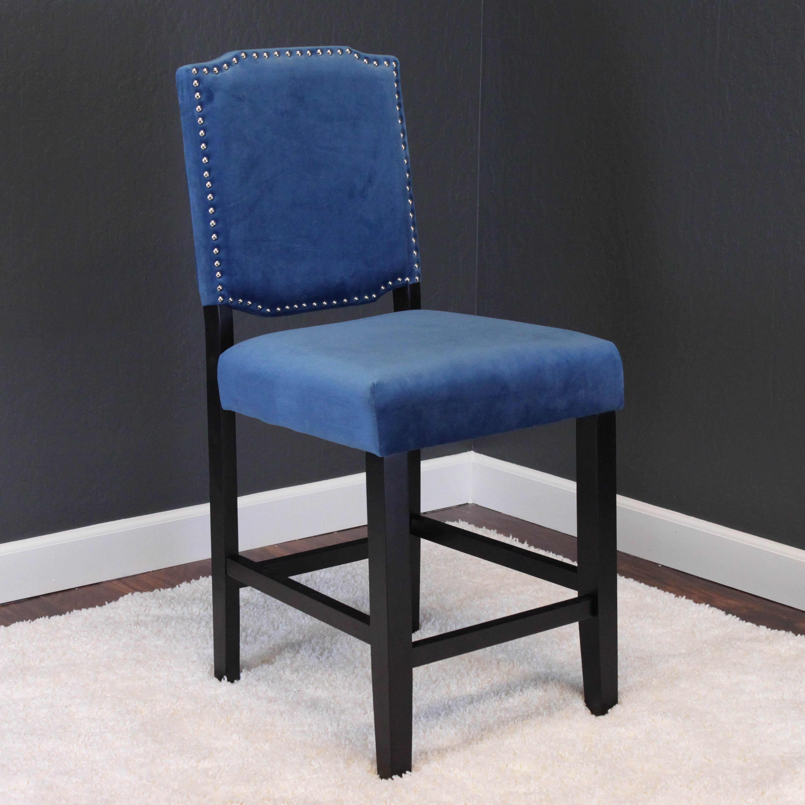 Ellica Velvet Counter Chairs (Set of 2)